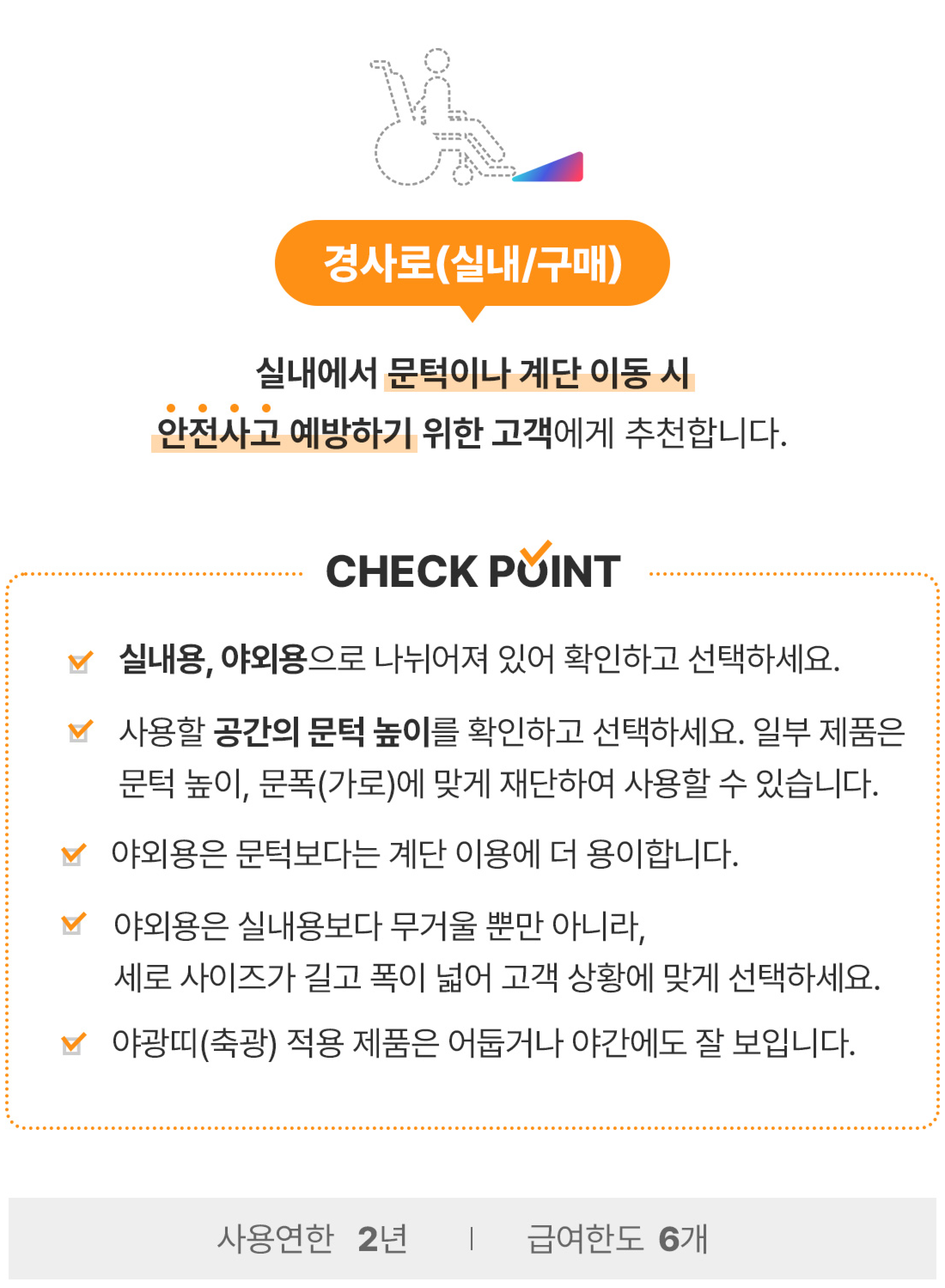 경사로(실내 구매)